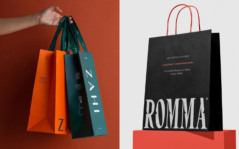 kích thước in túi giấy